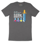 I'm Not Procrastinationg I'm Doing Side Quests - Mens & Ladies T-Shirt Short Sleeve Tee - Dark Heather Grey