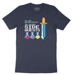 I'm Not Procrastinationg I'm Doing Side Quests - Mens & Ladies T-Shirt Short Sleeve Tee - Heather Navy