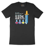 I'm Not Procrastinationg I'm Doing Side Quests - Mens & Ladies T-Shirt Short Sleeve Tee - Jet Black