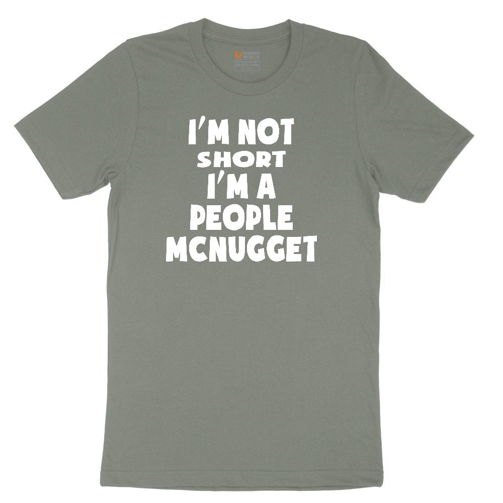 I'm Not Short I'm a People McNugget Ladies Short Sleeve Tee - Bamboo Blackout