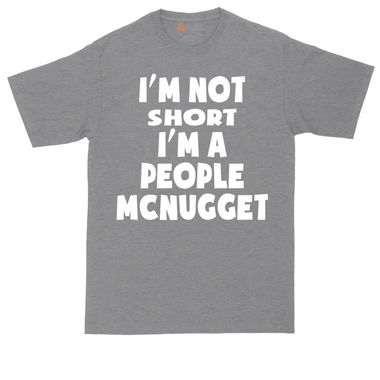 I'm Not Short I'm a People McNugget tall t-shirt for men in Heather Navy