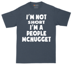 I'm Not Short I'm a People McNugget tall t-shirt for men in Heather Navy