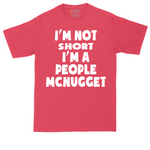 I'm Not Short I'm a People McNugget tall t-shirt for men in Heather Red