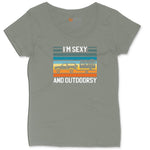 I'm Sexy and Outdoors Ladies Curvy Tee - Bamboo Blackout