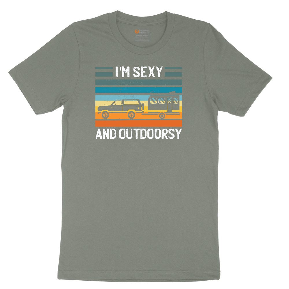 I'm Sexy and Outdoors Ladies Short Sleeve Tee - Bamboo Blackout