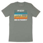 I'm Sexy and Outdoors Ladies Short Sleeve Tee - Bamboo Blackout