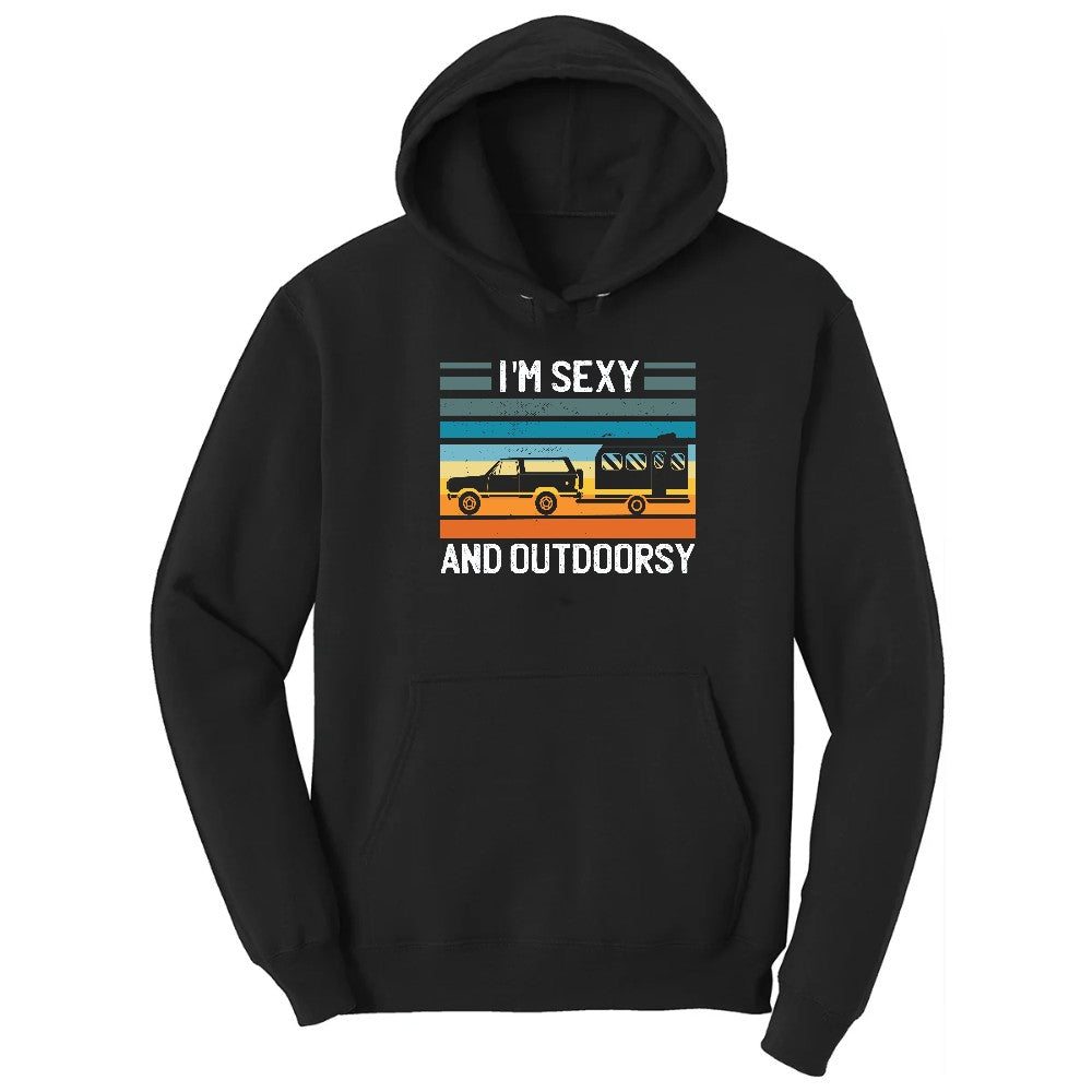 I'm Sexy and Outdoors Hoodie - Jet Black