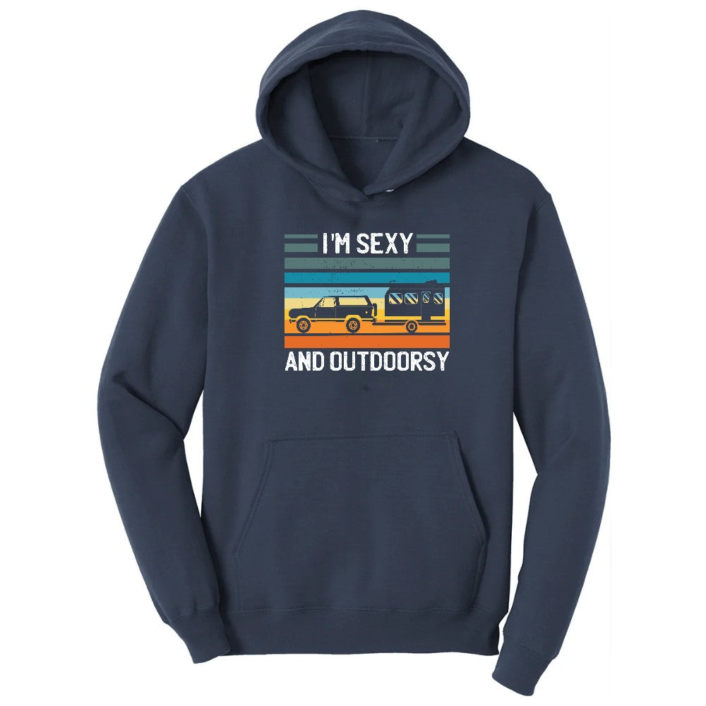 I'm Sexy and Outdoors Hoodie - Navy