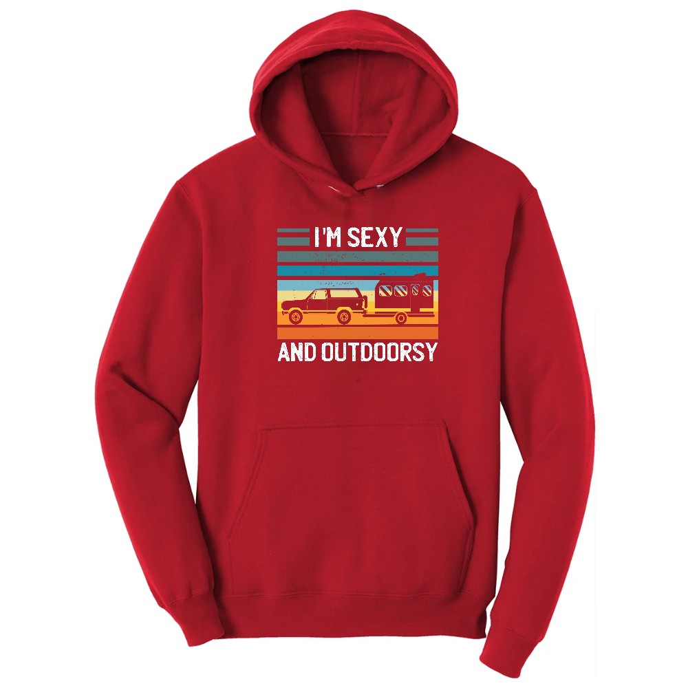 I'm Sexy and Outdoors Hoodie - Red
