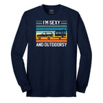 I'm Sexy and Outdoors Long Sleeve Tee - Navy