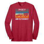 I'm Sexy and Outdoors Long Sleeve Tee - Red