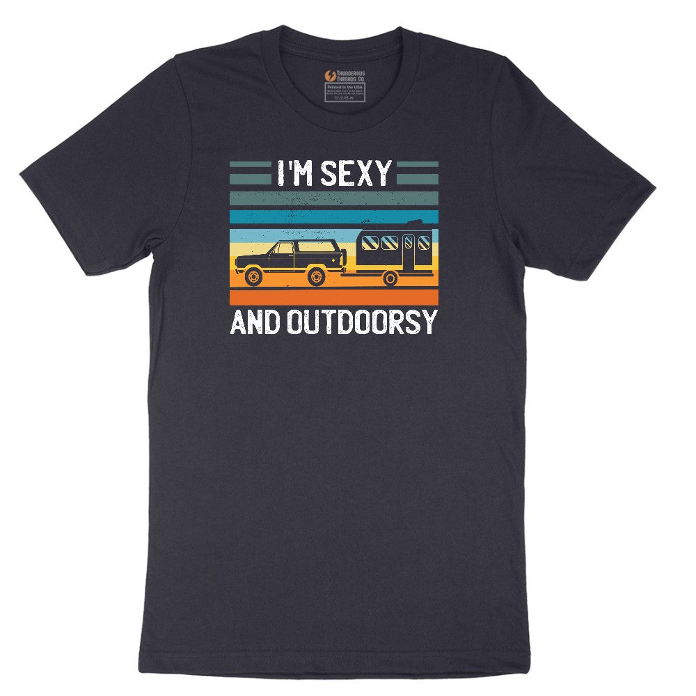I'm Sexy and Outdoors Short Sleeve Tee - Deep Navy