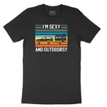I'm Sexy and Outdoors Toddler Short Sleeve Tee - Black