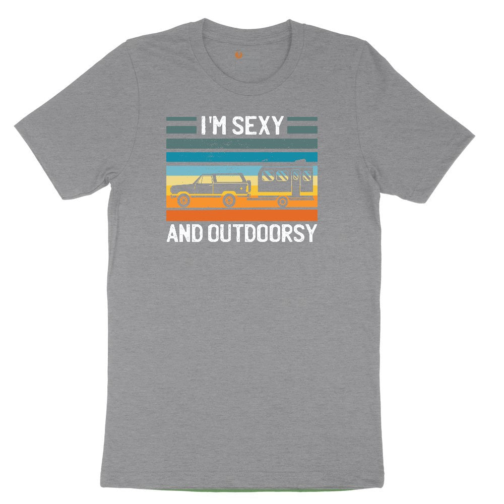 I'm Sexy and Outdoors Youth Short Sleeve Tee - Athletic Heather