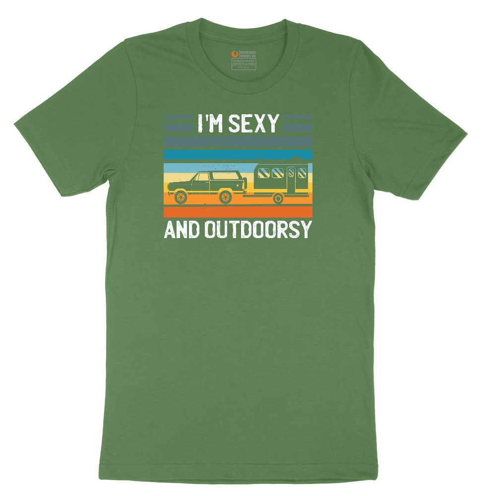 I'm Sexy and Outdoors Youth Short Sleeve Tee - Athletic Kelly