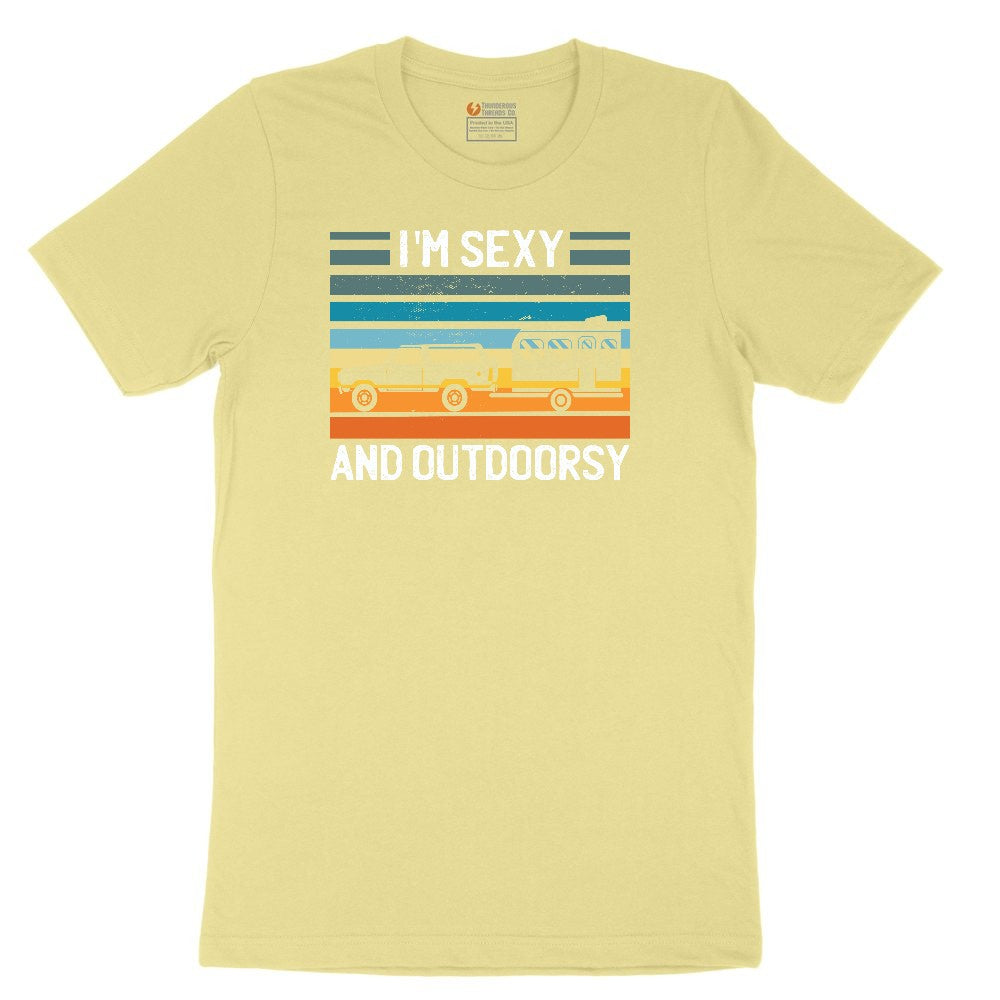 I'm Sexy and Outdoors Youth Short Sleeve Tee - Yellow