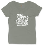 I'm Sorry Did I Roll My Eyes Out Loud Version 1 Ladies Curvy Tee - Bamboo Blackout