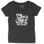 I'm Sorry Did I Roll My Eyes Out Loud Version 1 Ladies Curvy Tee - Black