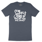 I'm Sorry Did I Roll My Eyes Out Loud Version 1 Toddler Short Sleeve Tee - Heather Navy