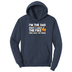 I'm The Dad First I Light the Fire Hoodie - Navy