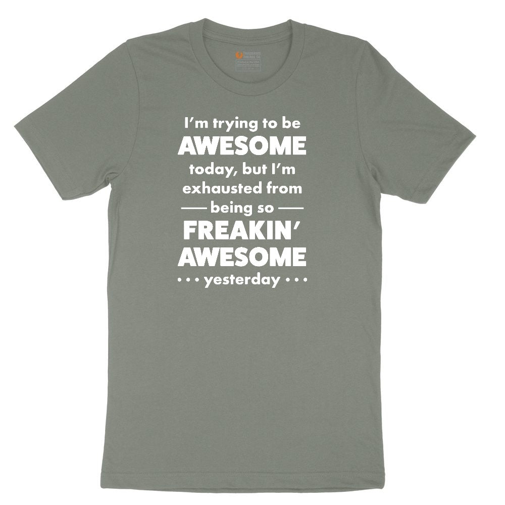 I'm Trying to Be Awesome Ladies Short Sleeve Tee - Bamboo Blackout
