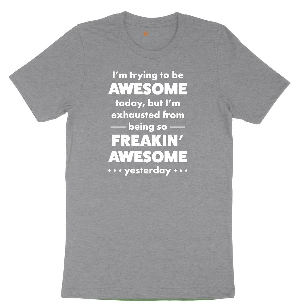 I'm Trying to Be Awesome Youth Short Sleeve Tee - Athletic Heather