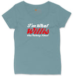 I'm What Willis Was Talking About Ladies Curvy Tee - Surf Blackout