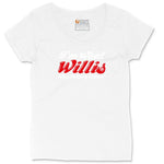 I'm What Willis Was Talking About Ladies Curvy Tee - White