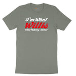 I'm What Willis Was Talking About Ladies Short Sleeve Tee - Bamboo Blackout