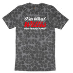 I'm What Willis Was Talking About Ladies Short Sleeve Tee - Black Leopard