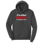 I'm What Willis Was Talking About Youth Hoodie - Dark Heather Grey