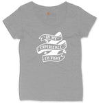 In My Experience I'm Right Ladies Curvy Tee - Granite Heather