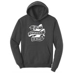 In My Experience I'm Right Ladies Hoodie - Dark Heather Grey