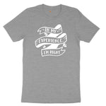 In My Experience I'm Right Ladies Short Sleeve Tee - Granite Heather