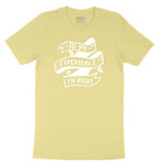 In My Experience I'm Right Toddler Short Sleeve Tee - Yellow