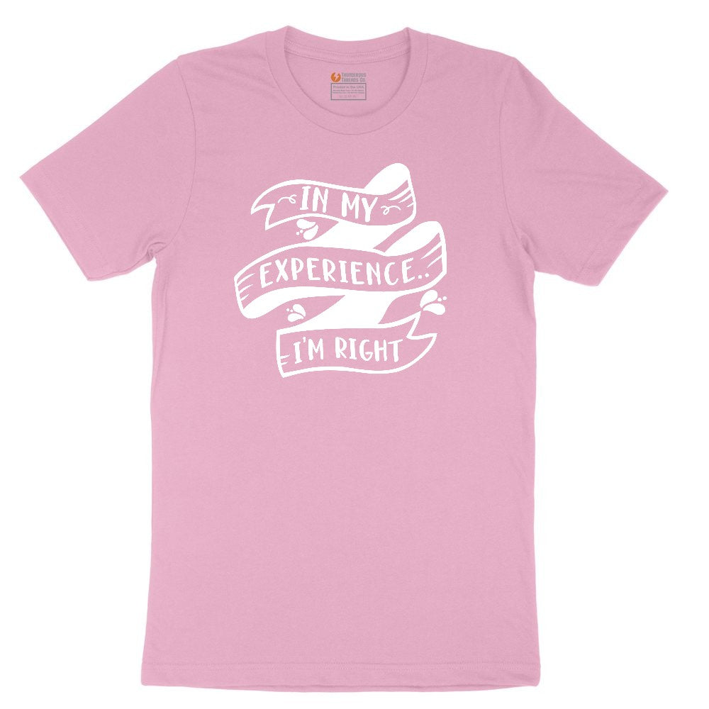 In My Experience I'm Right Youth Short Sleeve Tee - Candy Pink