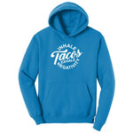 Inhale Tacos Exhale Negativity Ladies Hoodie - Sapphire