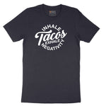 Inhale Tacos Exhale Negativity Short Sleeve Tee - Deep Navy