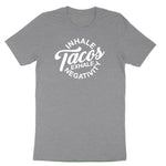Inhale Tacos Exhale Negativity Toddler Short Sleeve Tee - Athletic Heather