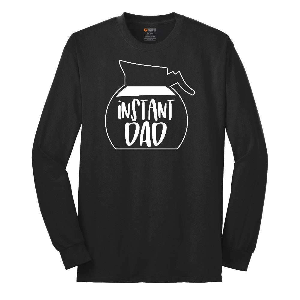 Instant Dad Long Sleeve Tee - Jet Black