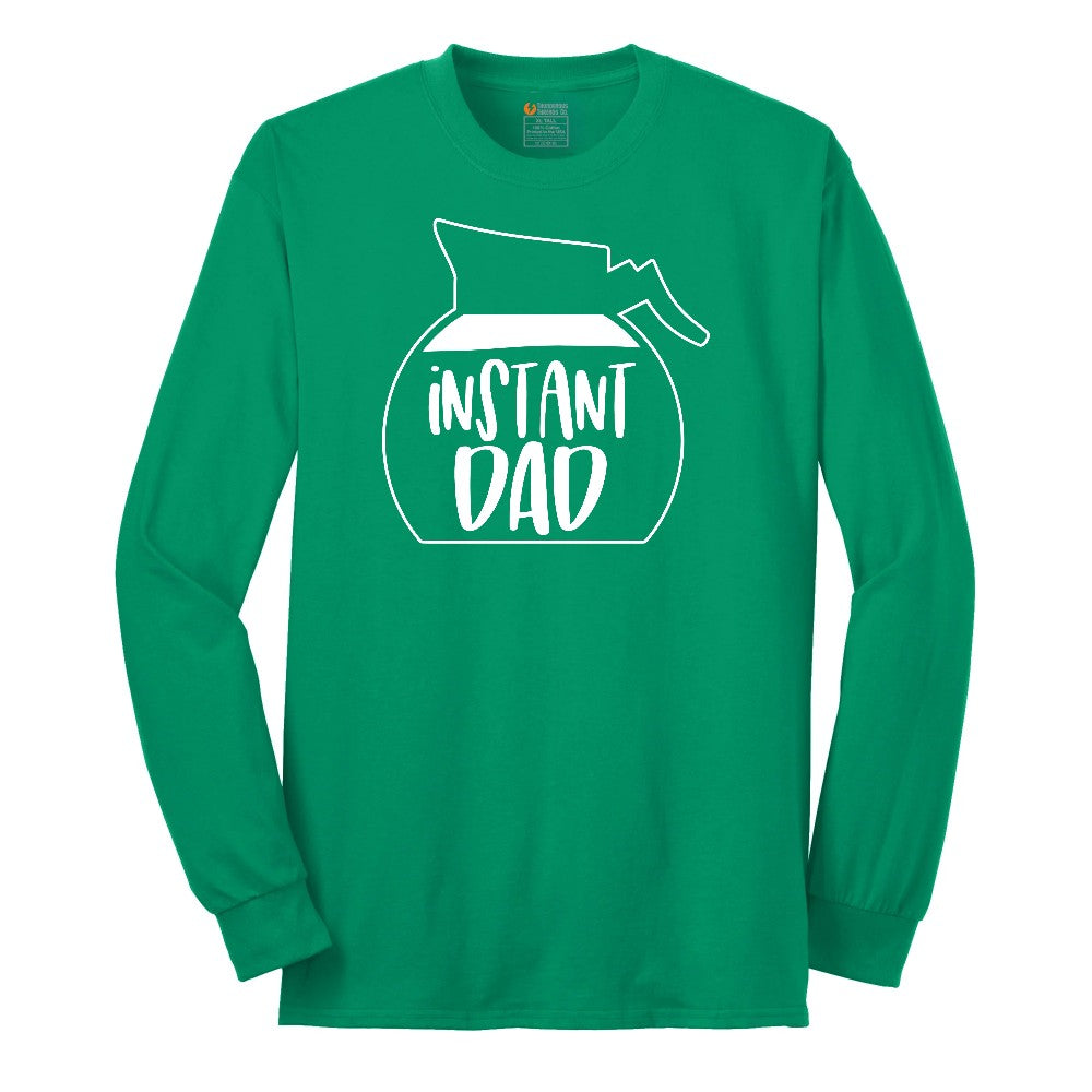 Instant Dad Long Sleeve Tee - Kelly Green