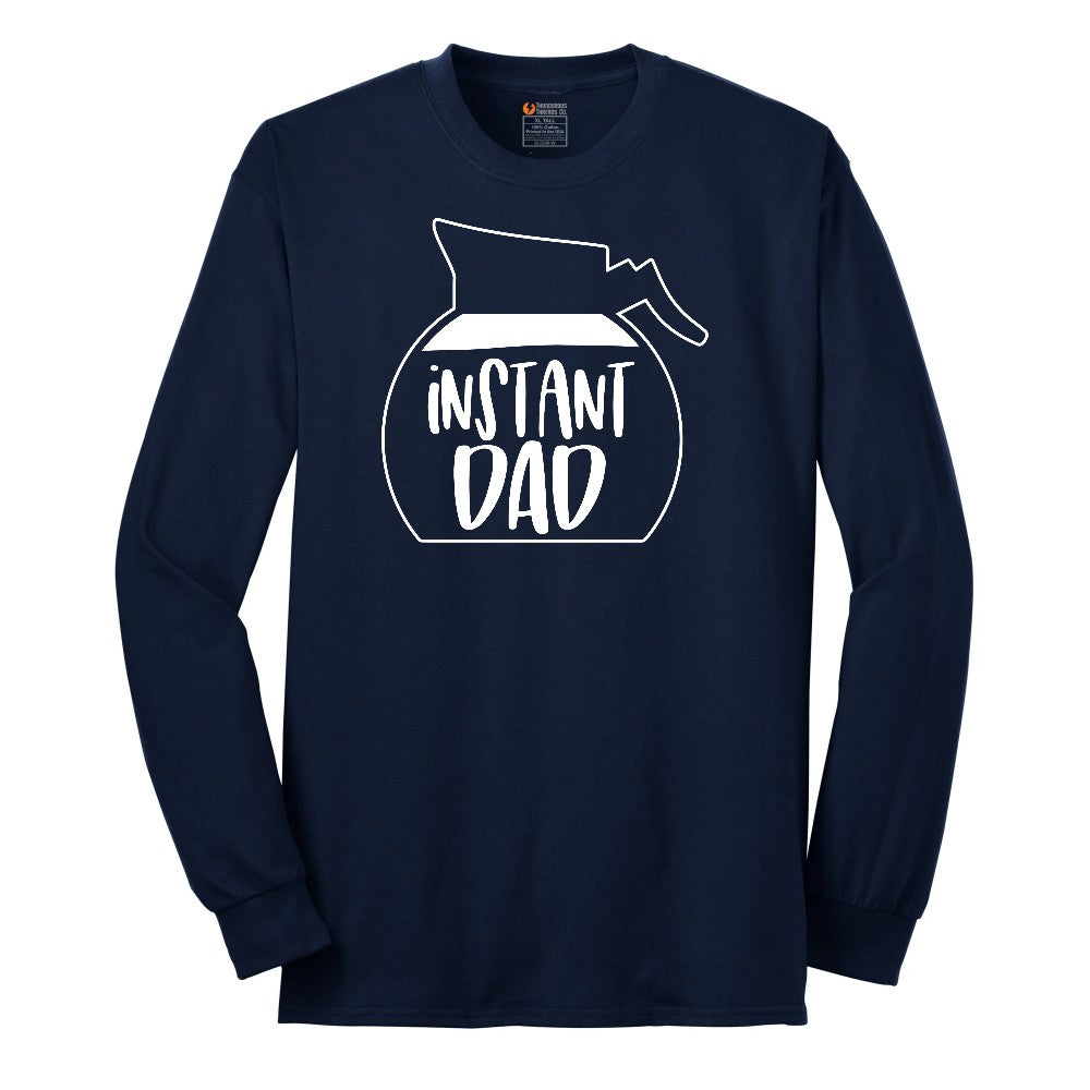 Instant Dad Long Sleeve Tee - Navy