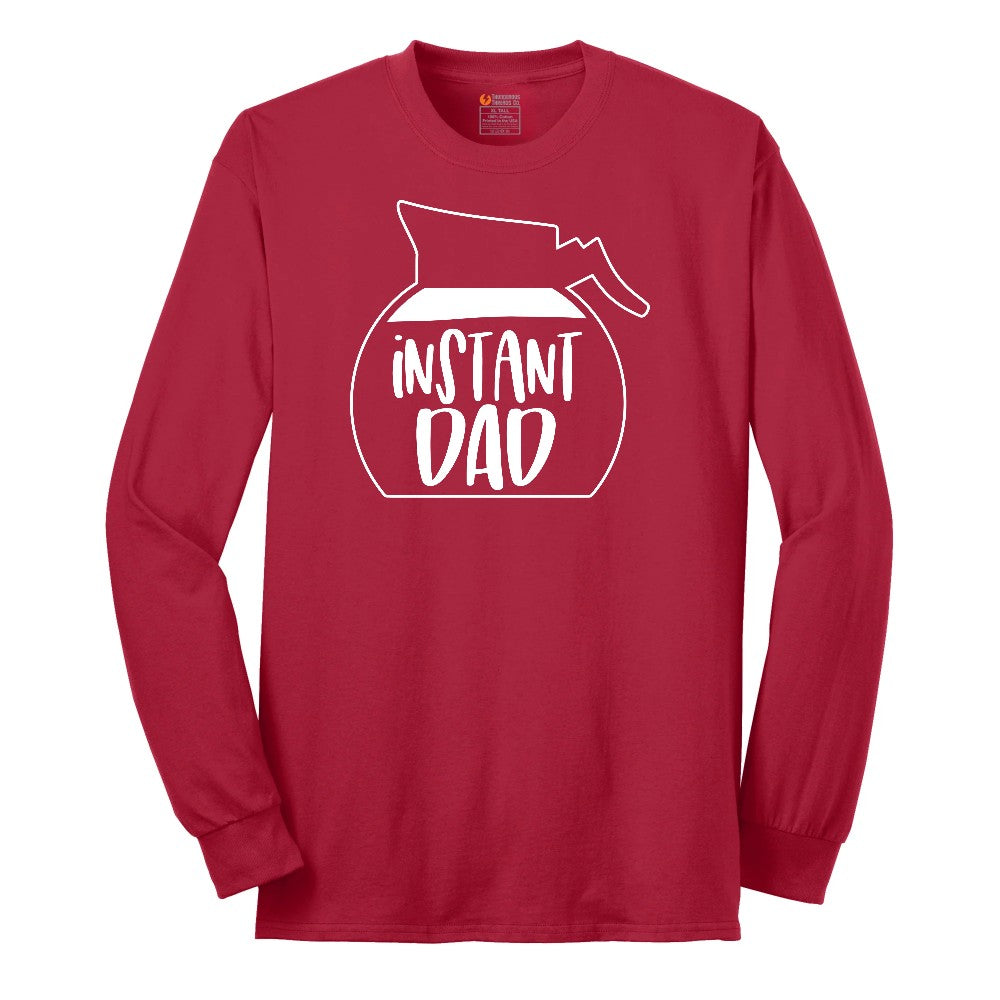 Instant Dad Long Sleeve Tee - Red