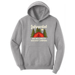 Introverted but Willing to Discuss Camping Hoodie - Athletic Heather