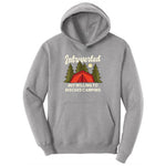 Introverted but Willing to Discuss Camping Toddler Hoodie - Athletic Heather