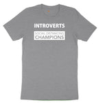 Introverts Social Distancing Champions Youth Short Sleeve Tee - Athletic Heather