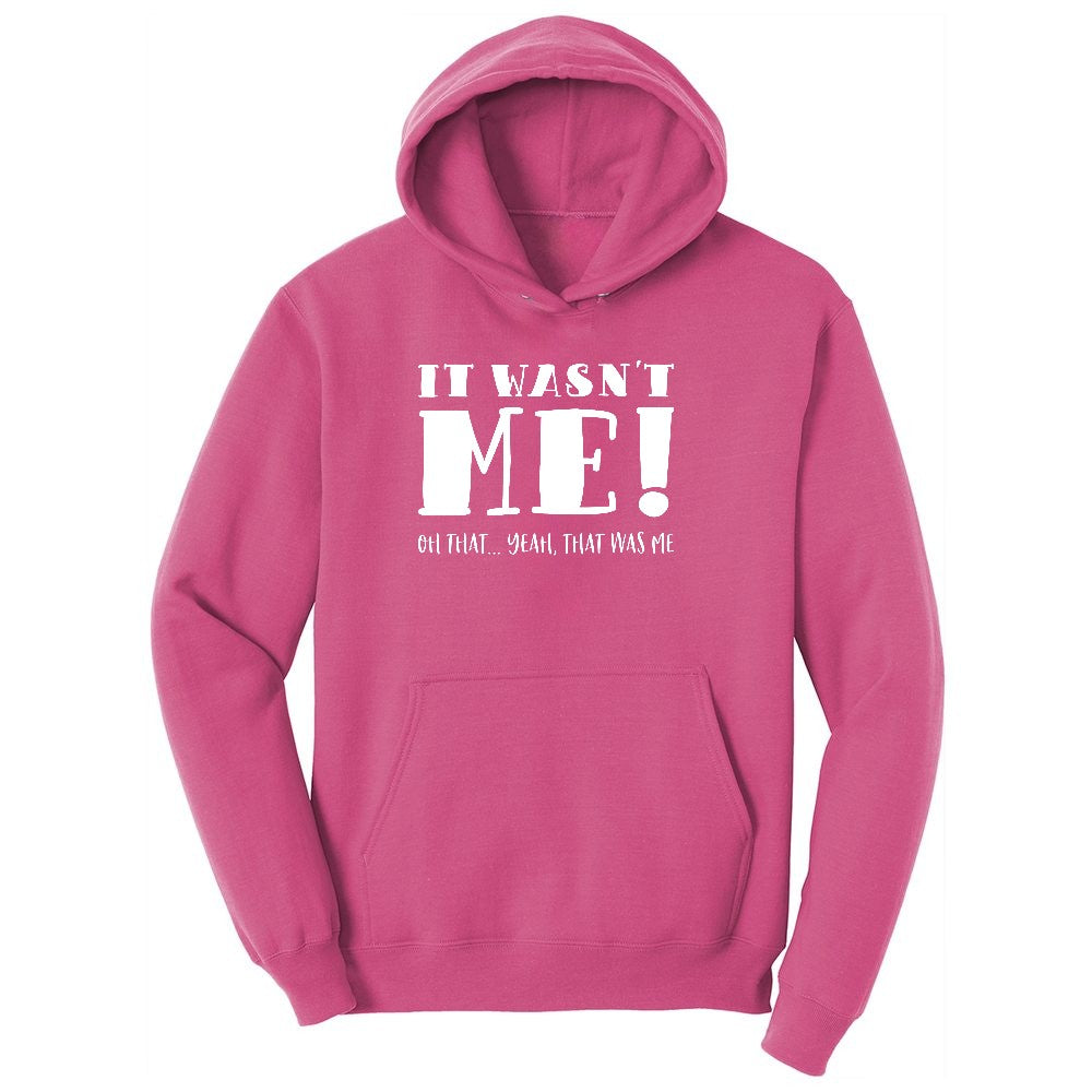 It Wasn't Me White Youth Hoodie - Sangria