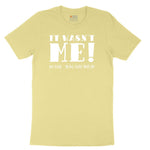 It Wasn't Me White Youth Short Sleeve Tee - Yellow