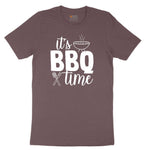 Its BBQ Time Ladies Short Sleeve Tee - Sangria Blackout