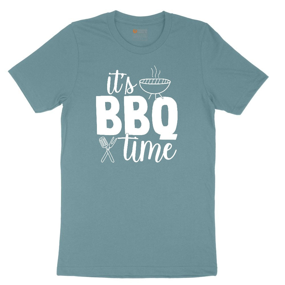 Its BBQ Time Ladies Short Sleeve Tee - Surf Blackout